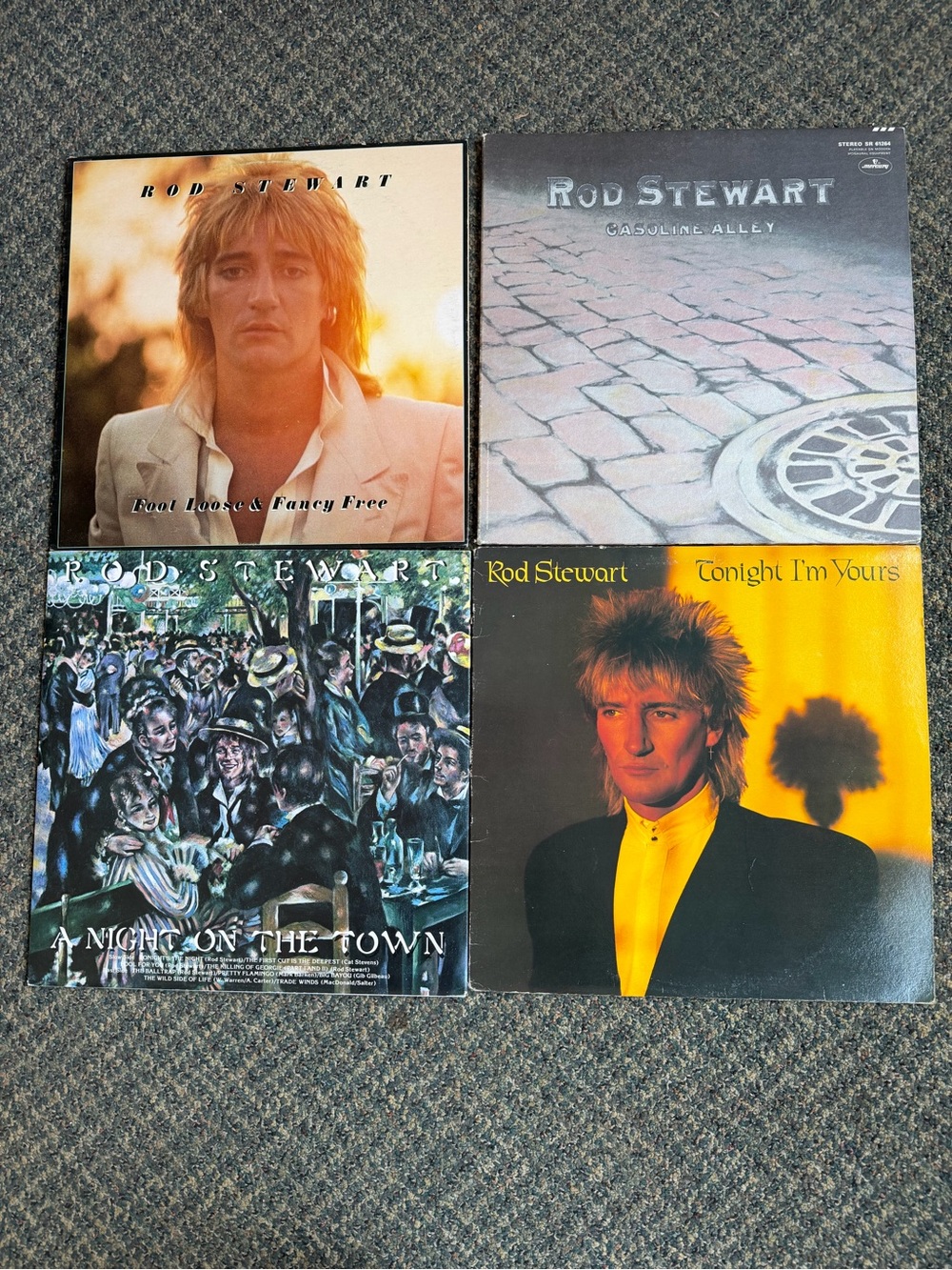Vintage Rod Stewart Vinyl Records